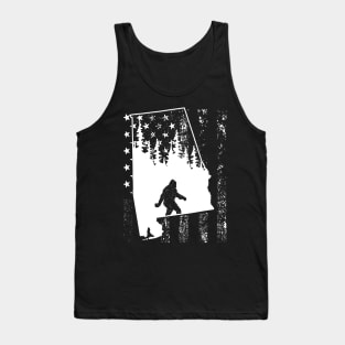 Alabama Bigfoot American Flag Tank Top